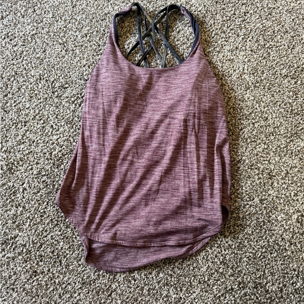 Lululemon Purple Tank Top with built in bra